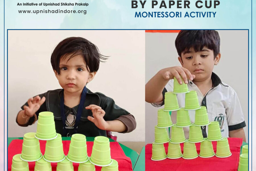 Tower Making By Paper Cup – Montessori Activity