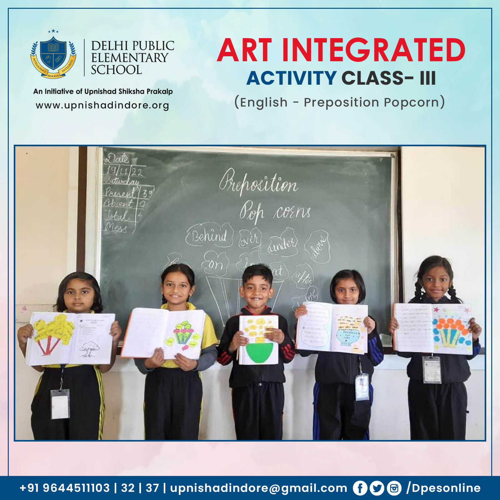 Art Integrated Activity – Class III – Delhi Public Elementary School