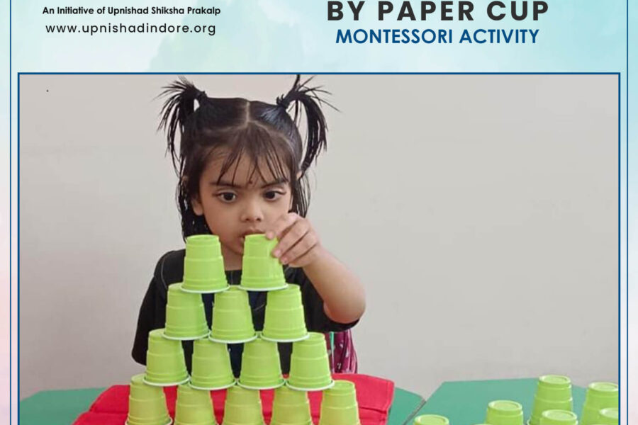 Tower Making By Paper Cup – Montessori Activity